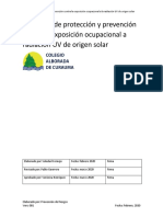 Programa de Protección y Prevención Contra La Exposición Ocupacional A Radiación UV de Origen Solar