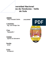 Informe de Laboratorio de Topografia 1 - UNAHVS