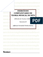 Caderno de Exercícios Elaborados Por Jefferson Fernando Firmino Gomes