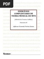 Caderno de Exercícios Elaborados Por Jefferson Fernando Firmino Gomes