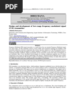 Design and Development of Low-Range Frequency Modu