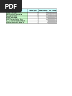 Motor Motor Type Rated Voltage Bus Voltage