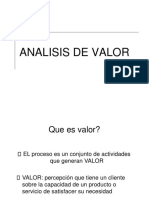 ANALISIS DE VALOR Produccion