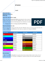 HTML Color Codes PDF