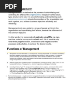 Principal of Management Notes