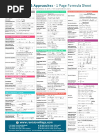 Analysis and Approaches 1 Page Formula Sheet