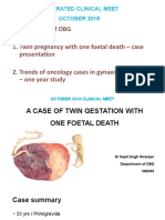 A Case of - Twin Gestation With One