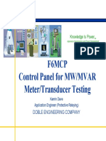 6A MW&MVAR Transducer Testing PDF