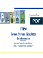 F6150 Power System Simulator: Basic Information