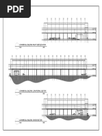 Commercial Building Right Side Elevation: Scale: 1:300