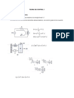 Teoria de Control 1 - Formulas