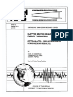 1992 - 07 Slotted Bolted Connection Energy Dissipaters