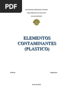 Elementos Contaminantes (Plastico)