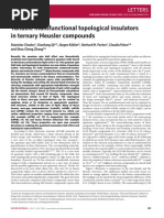 Tunable Multifunctional Topological Insulators in Ternary Heusler Compounds