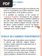 Carbon Foot Print