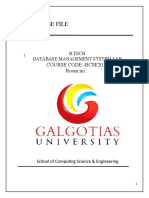 Lab Course File: Course Code:-Bcse2014 Room No.