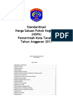 Laporan Akhir Harga Satuan Pokok Kegiatan HSPK Kota Tarakan PDF