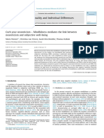 Curb Your Neuroticisim - Mindfulness Mediates The Link Between Neuroticisim Adn Subjetive Well Being