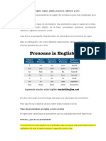 Pronombres en Inglés