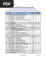 List of Documents IATF 16949 Documentation Toolkit EN PDF