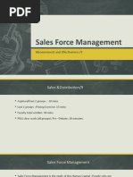 Sales Force Management