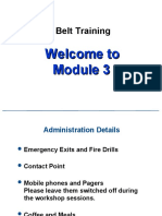 Black Belt Training - Module 3 - Day 1