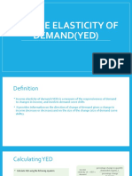 Income Elasticity of Demand (YED)