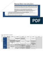 Team Agile Maturity Matrix Tool Instructions: Overview