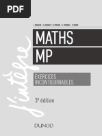 Mathematiques Exercices Incontournables (MP) by J.Freslon, S.Gugger, D.Fredon, J.Poineau, C.Morin PDF