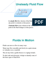 Steady or Unsteady Fluid Flow