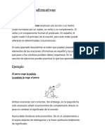 Las Oraciones Afirmativas PDF