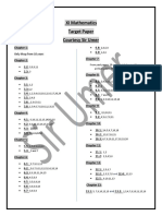 XI Mathematics Target Paper Courtesy Sir Umer: Only Mcqs From 10 Years