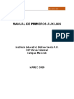 Manual de Primeros Auxilios