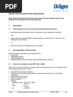 Savina, Test Instructions Flow Measurement: 1 Information