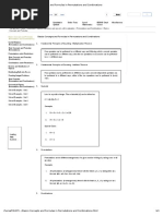 Basics Concepts and Formulas in Permutations and Combinations PDF