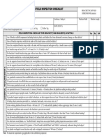 Field Inspection Checklist For Bracket (Tank Builder'S) Scaffold