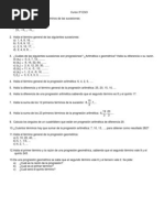 Hoja de Actividades de Sucesiones (3º ESO)