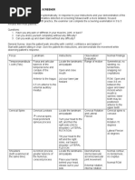 Rapid Musculoskeletal Screener