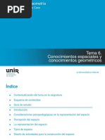 Didáctica de La Geometría - Tema 6. Conocimientos Espaciales y Conocimientos Geométricos