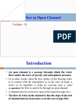 Lecture 11 - Steady Flow in Open Channels