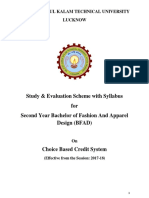 Evaluation Scheme and Syllabus of II Year BFAD (Effective From 2017-18) PDF