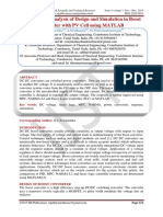 Performance Analysis of Design and Simulation in Boost Converter With PV Cell Using MATLAB