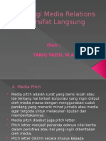 5 - Strategi Media Relations Bersifat Langsung