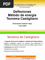 Deflexiones - Método de Energía - Castigliano Abril 1 2020