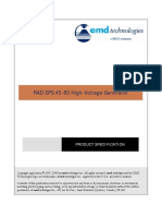 RAD EPS 45-80 High-Voltage Generator: Product Specification