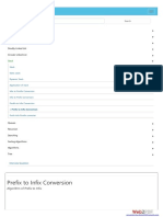 Prefix To Infix Conversion: Data Structure