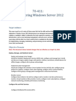 70-411: Administering Windows Server 2012: Target Audience