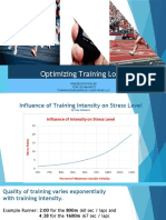 Optimizing Training Loads: Presentation by Tom Schwartz Tinman Endurance Coaching LLC