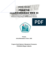 Modul Praktik Pemrograman Web III PDF