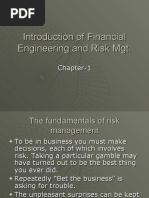 Introduction and Risk MGT 3